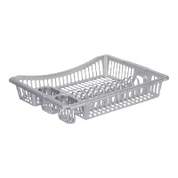 Escurreplatos de 45,5 x 36,5 x 8 cm gris o blanco - 1 unidad