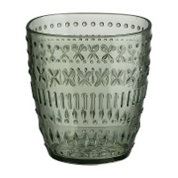 Vaso de 400 ml de acrílico musgo con relieve
