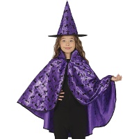 Conjunto de bruja con gorro y capa - 2 piezas