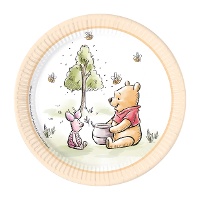 Platos de Winnie the Pooh en Naturaleza de 23 cm - 8 unidades