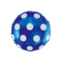 Globo redondo con topos de 46 cm - Globos Nordic - 1 unidad