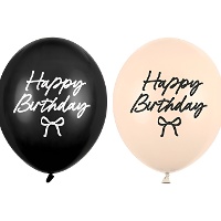 Globos de látex de Elegant Happy Birthday de 30 cm - 50 unidades