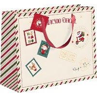 Bolsa regalo de 35 x 28 x 15 cm de Papá Noel