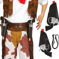 Cartuchera doble con pistolas infantil
