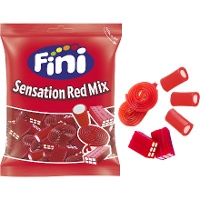 Bolsa surtida de regaliz y discos rojos - Fini Sensation Red Mix - 500 gr