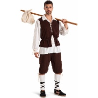 Disfraz de escudero medieval para hombre
