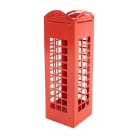 Paragüero de 49 cm de cabina telefónica roja