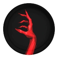 Platos de mano vampírica de 23 cm - 6 unidades