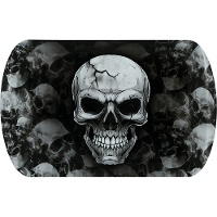 Bandeja de calaveras negras de 39 x 24 cm
