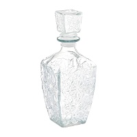 Botella de 0,75 L de cristal grabado estrella