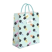 Bolsa regalo de 23 x 10 x 18 cm de Profe, tú brillas - 1 unidad