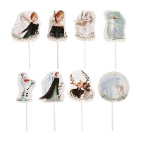 Toppers de papel para tarta de Frozen - Dekora - 16 unidades
