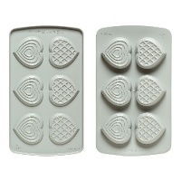 Molde de corazones dúo de silicona - Decora - 6 cavidades