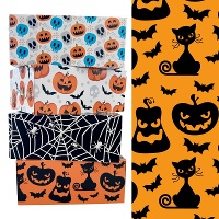 Caja para dulces de calabazas y gatos de 18 x 13,5 x 7,5 cm - Decora - 1 unidad