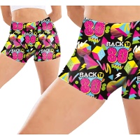 Pantalón corto neón elástico años 80