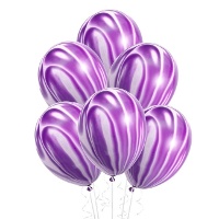 Globos de látex marmoleados de 30 cm - 5 unidades