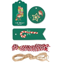 Etiquetas para regalo de Elfo - 25 piezas
