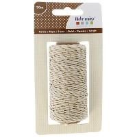 Bobina de cordel efecto metalizado de 30 m