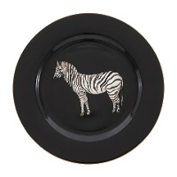 Plato de 33 cm royal animal cebra bajo plato