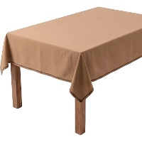 Mantel de 2,00 x 1,40 m de tela mostaza