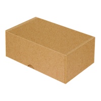 Caja para tarta rectangular kraft de 23 x 13 x 9 cm - Pastkolor