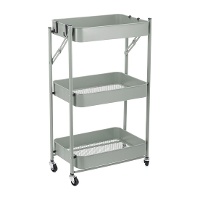 Carrito auxiliar de 77 x 45 x 30 cm plegable verde