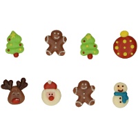 Figuras de azúcar de Navidad surtidas - FunCakes - 8 unidades