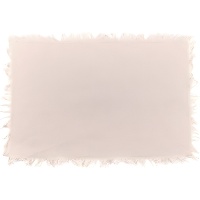 Mantel individual de 45 x 20 cm con flecos - 1 unidad