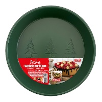 Molde redondo de Navidad de metal de 24,5 x 5 cm - Decora