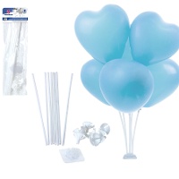 Centro de mesa para globos blanco - 8 piezas