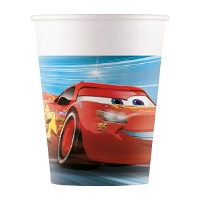 Vasos de Cars azul de 200 ml - 8 unidades