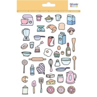 Calcomanías de productos de cocina - 1 lámina