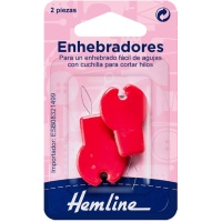 Enhebrador de agujas con cuchilla cortahílos - Hemline - 2 unidades