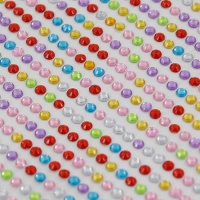 Pegatinas de cristales de colores de 3 mm - 1 hoja