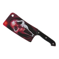 Hacha de calavera roja de 30 cm