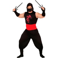 Disfraz de ninja dragón para hombre