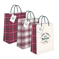 Bolsa regalo de 14 x 11,5 x 6,7 cm de Classic Christmas - 1 unidad