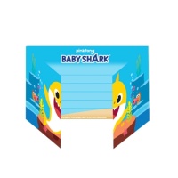 Invitaciones de Baby Shark - 8 unidades