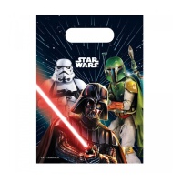 Bolsas de Star Wars Galaxy de plástico de 22 x 16 cm - 6 unidades