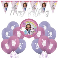 Platos Decorativos 10 Unidades para Cumpleaños Gaby Casa Muñecas