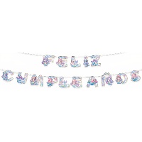 Guirnalda de Sirena Feliz cumpleaños de 4 m