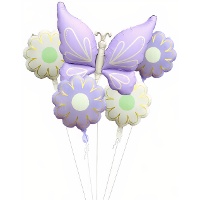 Bouquet de globos de Mariposa - 5 unidades