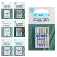 Agujas para máquina de coser microtex - Schmetz - 5 unidades
