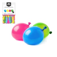 Globos de agua multicolor surtidos de 10 cm - 100 unidades