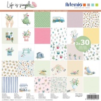 Kit de papeles scrapbooking de Life is Simple - Artemio - 60 hojas