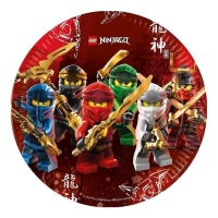 Platos de Lego Ninjago de 23 cm - 8 unidades