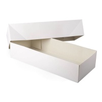 Caja de 43 x 18 x 9,5 cm para brazo de gitano blanca - 5 unidades