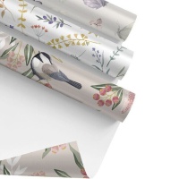 Papel de regalo de Flores de 2,00 x 0,70 m - 1 unidad