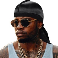 Pañuelo de bandana negro