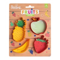 Cortadores de frutas surtidas - Decora - 4 unidades